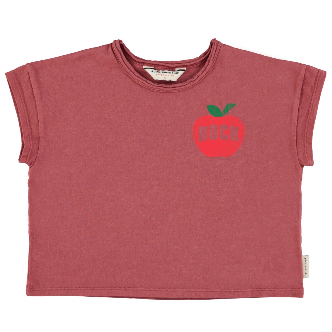 Tshirt  Bordeaux W/ Apple Print