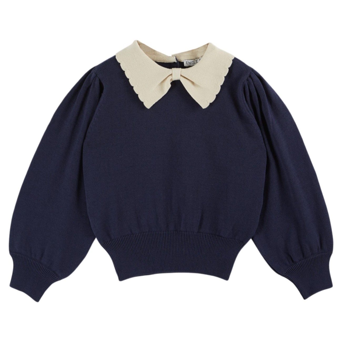Navy Collar Sweater