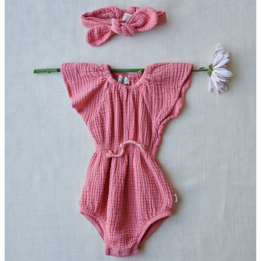 Luna Gauze Flutter Romper