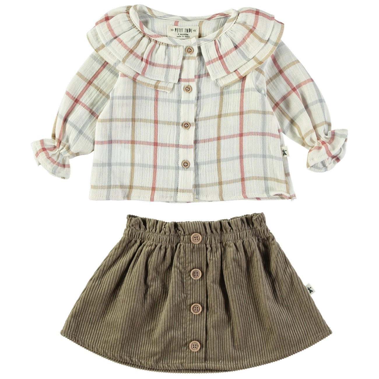 Blouse & Skirt Beaver Set