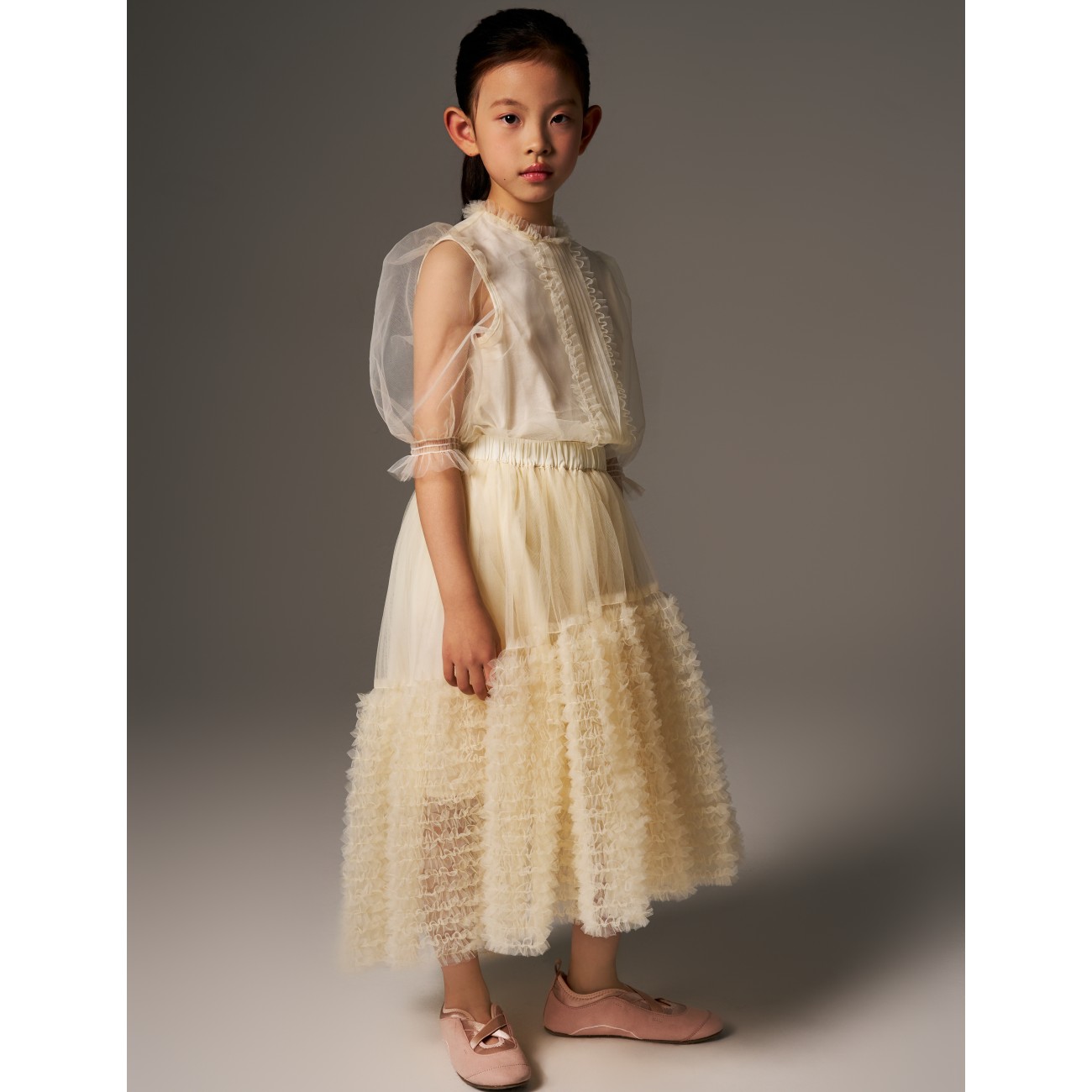 Catherine Shirt & Angel Skirt Cream