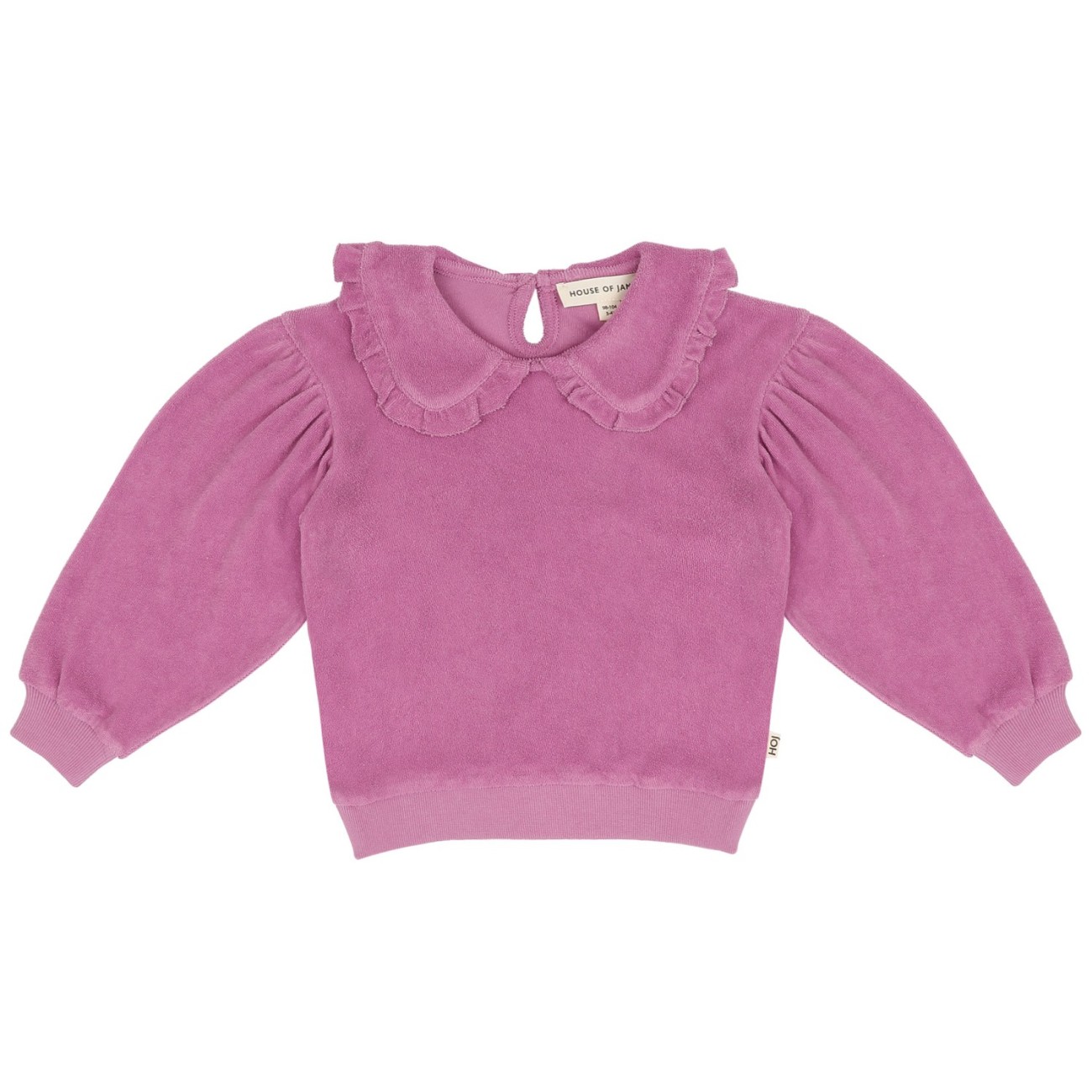 Violet Terry Cotton Balloon Collar Sweater