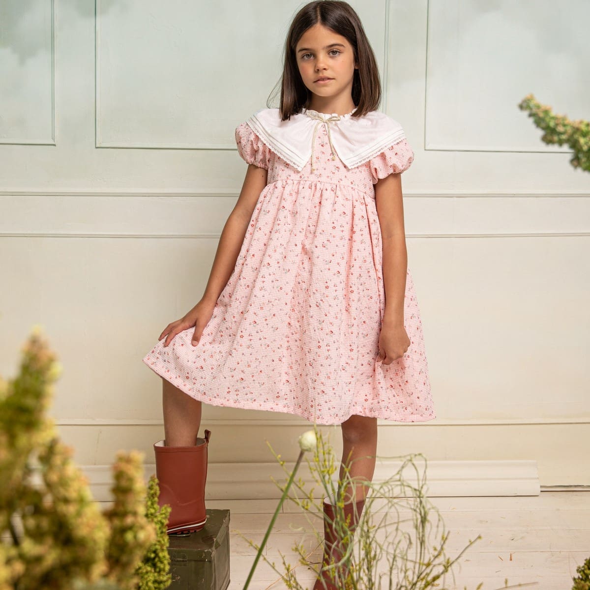 Bilma Dress in Farm Print