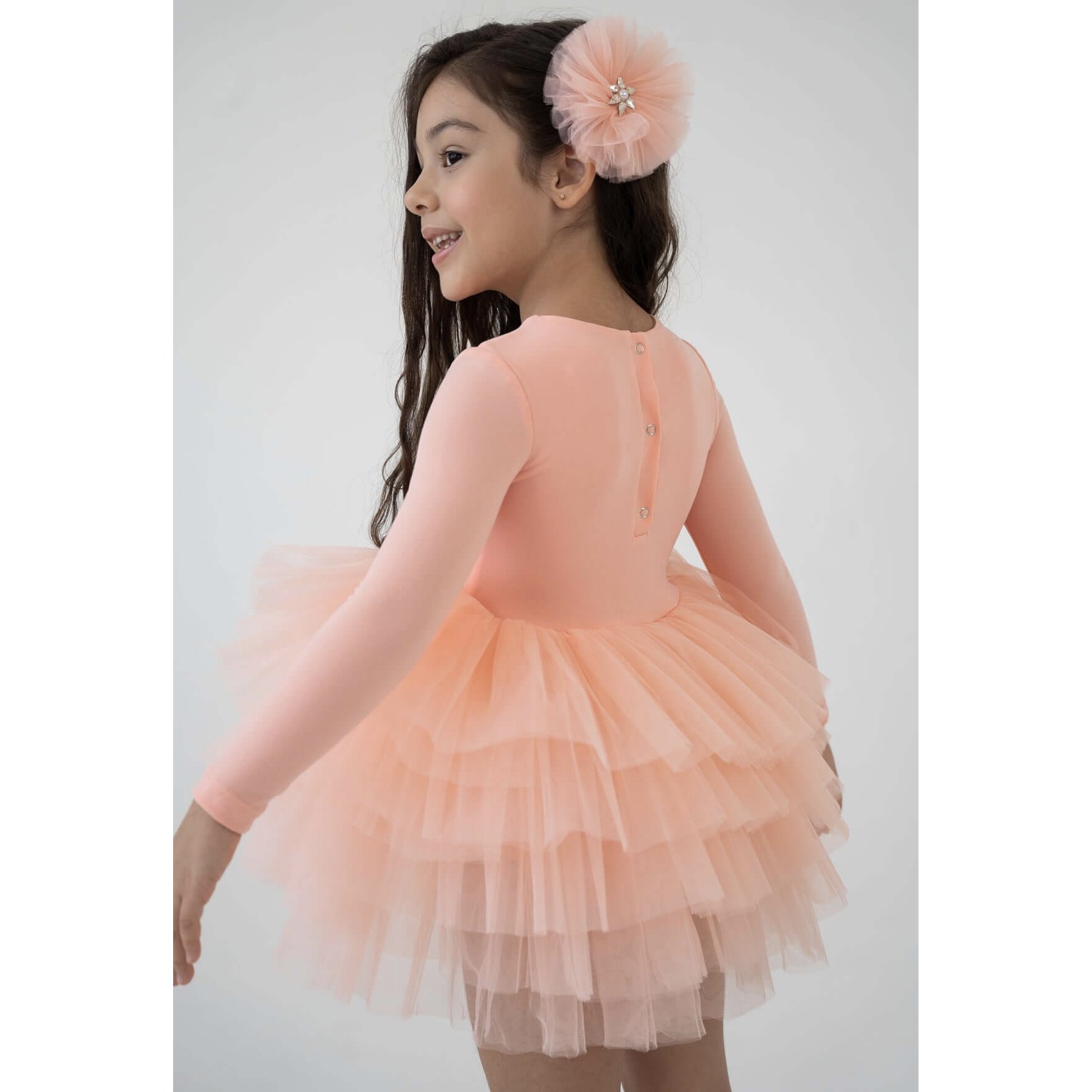 Loly Salmon Peony Tutu Dress