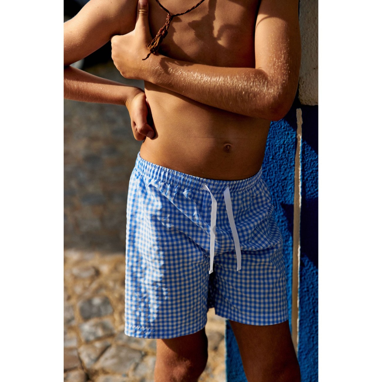 Diego Vichy Ash Swimshorts