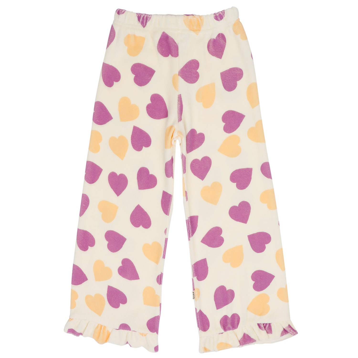 Happy Hearts Terry Cotton Classic Ruffled Pants
