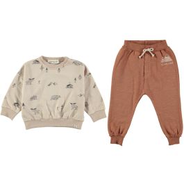 Beige Woodland Sweatshirt & Clay Pirineo Pants