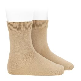 1219/4 Merino Wool Blend Short Socks | Beige 935