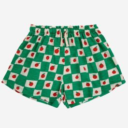 Tomato All Over Ruffle Shorts
