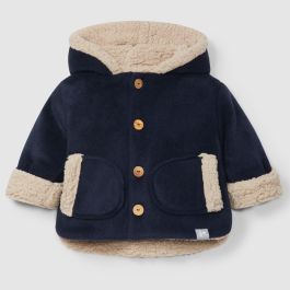 Fleece Hooded Jacket | Navy Blue
