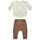 Woodland Long Sleeve Tee & Cocoa Drawstring Pant