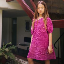 Puffy Dress Midnight Purple