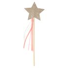 Pink Tulle Star Wand