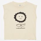 Flower T-shirt W/ No Sleeve