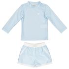 Classic Blue Rash-guard & Swim Shorts Set