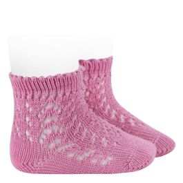 2518/4 Cotton Openwork Short Socks | Chewing Gum 568