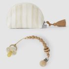 Bag W/ Pacifier Clip Set | Yellow