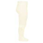 Tights W/ Side Grossgrain Bow | Beige (303)