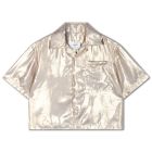Cropped Shirt | Shimmers Of Gold
