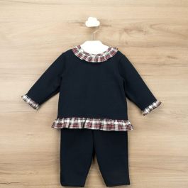 Jessica Navy & Red Tartan Tracksuit