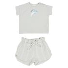 BB Dolphin T-Shirt & Stripes Shorts | Moon