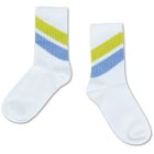 Sporty Socks | Diagonal Stripe White