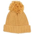 Pom Pom Soft Knit Hat | Amber