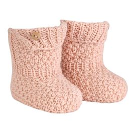 Merino-Acrylic Baby Booties | Nude (914)