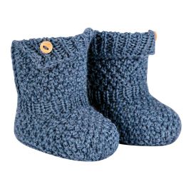 Merino-Acrylic Baby Booties | Jeans (941)