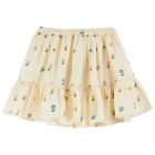 Banana Embroidered Flowers Skirt