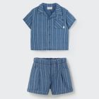 Abel Shirt & Roy Shorts | Striped Denim