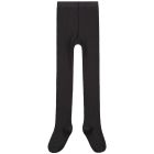 Ribbed Tights | Nearly Black