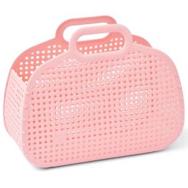 Adeline Top Handle Basket | Pink Icing