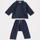 Aloe Shirt & Linum Trousers | Navy Yarn Dyed Check