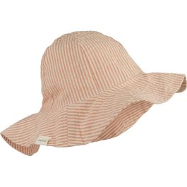 Amelia Reversible Seersucker Sun Hat | Tuscany Rose/Sandy