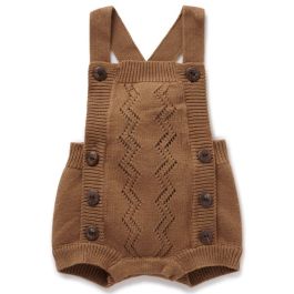 Brown Knit Romper