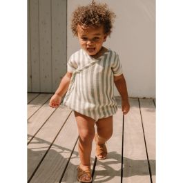 Romper Nauge | Green Stripes