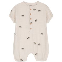 Bebecito Romper | Off White/Puffer Fish
