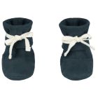 Baby Ribbed Booties | Blue Grey