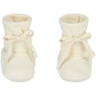 Baby Ribbed Booties | Cream