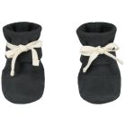 Baby Ribbed Booties | Nearly Black