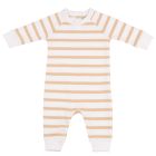 Biscuit & White Breton Stripe All-In-One