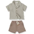 David Shirt & Peter Shorts | Beige/Sienna