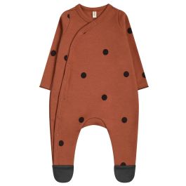 Earth Dots Suit W/ Contrast Feet
