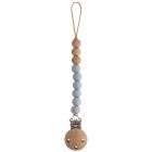 Eva Silicone Pacifier Clip | Stone