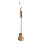 Eva Silicone Pacifier Clip | White