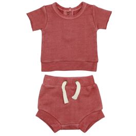 French Terry Tee & Shorties Set | Sienna