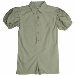 Popeline Puff Sleeve Jumpsuit