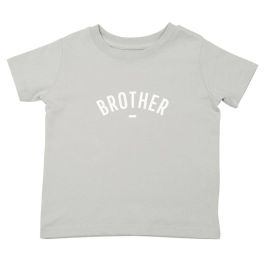 BROTHER Cap Sleeved T-Shirt |  Pale Grey