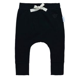 Black Jersey Drop Crotch Pant